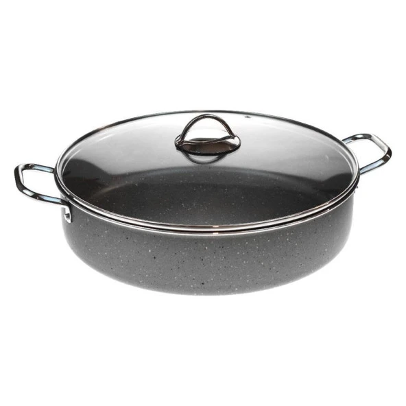 Mehtap Granit Kısa Tencere 40 CM Karnıyarık Tencere Ekstra Derin ürün görseli