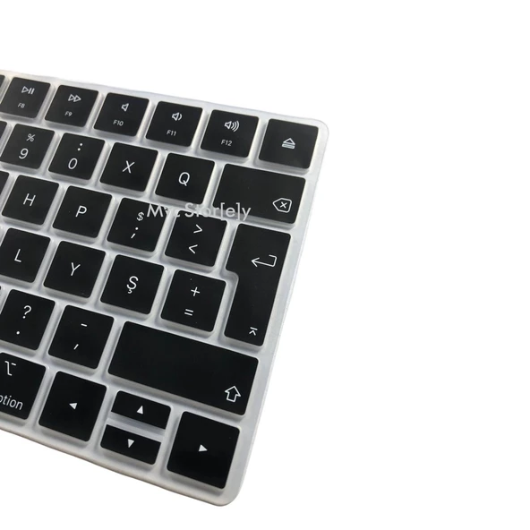 F klavye Apple Magic Keyboard-2 F-Türkçe Daktilotip Silikon Kılıf A1644 ile Uyumlu Klavye Koruyucu - 4