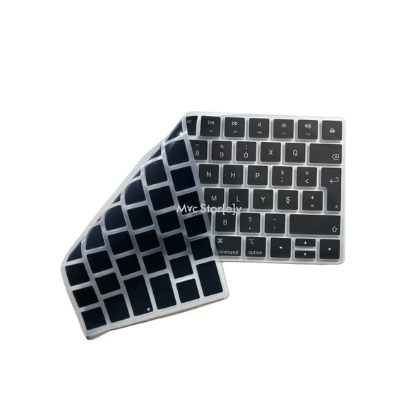 F klavye Apple Magic Keyboard-2 F-Türkçe Daktilotip Silikon Kılıf A1644 ile Uyumlu Klavye Koruyucu - 5