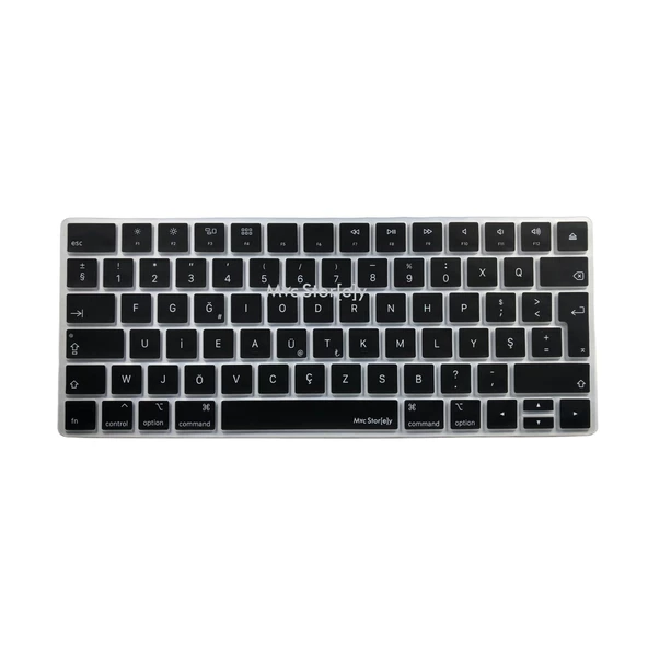 F klavye Apple Magic Keyboard-2 F-Türkçe Daktilotip Silikon Kılıf A1644 ile Uyumlu Klavye Koruyucu - 2