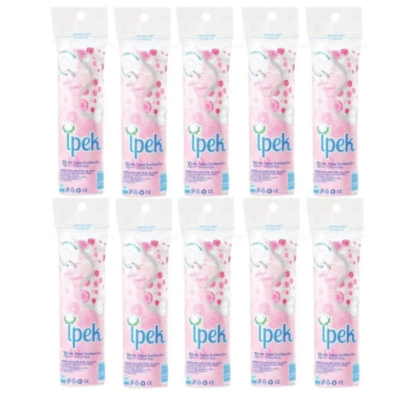 İPEK PAMUK DİSK MAKYAJ TEMİZLEME PEDİ 70 LİKX10 ADET - 2