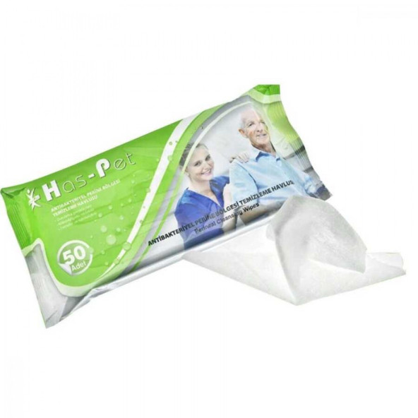 Has-pet Has-Pet Antibakteriyel Perine Bölgesi Temizleme Havlusu 23X23 cm 50'li 10 Paket - 2