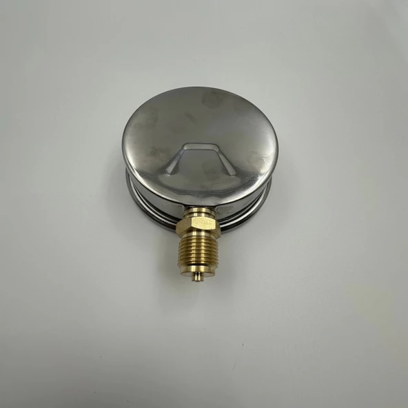 Manometre Gliserinli Alttan Çıkışlı Q63 - 0 - 6 Bar 1/4 - Resim 5