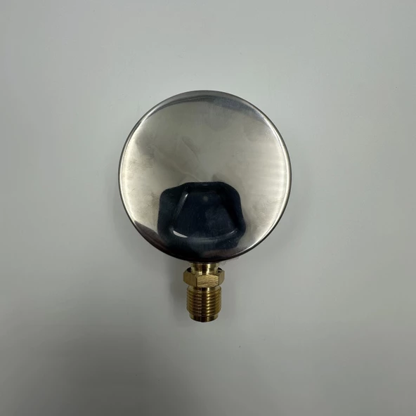 Manometre Gliserinli Alttan Çıkışlı Q63 - 0 - 6 Bar 1/4 - Resim 2