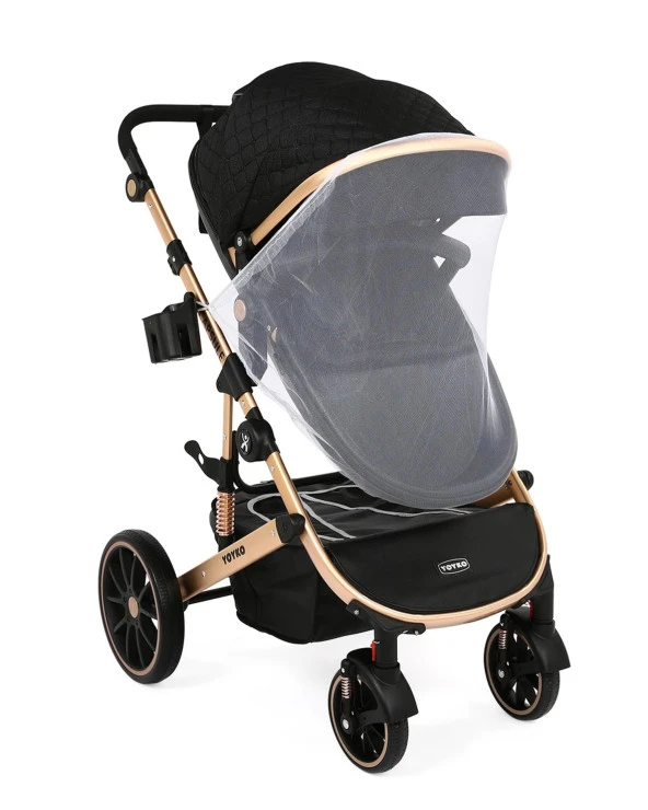 Yoyko Capsule Egg Travel Sistem Bebek Arabası Siyah Rose - 4