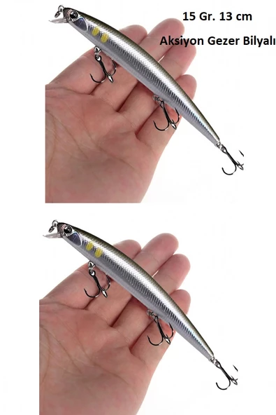 2 Adet Rapala  Lures Yapay Yem 15 gr.Suni Yem Turna Levrek Lüfer Çinekop Rapala Sasi Yem