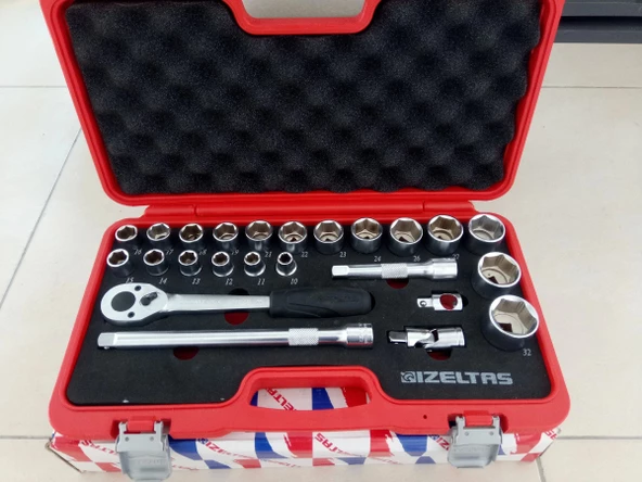 İzeltaş 1113 Lokma Anahtar Takımı 1/2' Altı Köşe 24 Parça – 1113002024