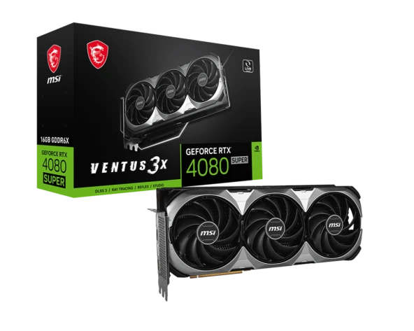MSI RTX 4080 SUPER 16G VENTUS 3X OC 16GB GDDR6X HDMI DVI DP 256Bit