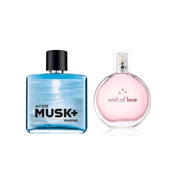 Avon Musk Marine Erkek + Wish Of Love Kadın Parfüm 2'li Set