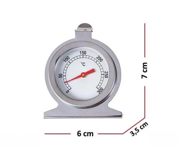 Paslanmaz Çelik Fırın Termometresi - Resim 6