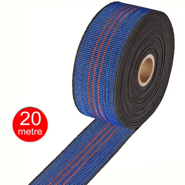 5cm Geniş Bant Kolon Lastik Sandalye Koltuk Kanepe Taban Döşeme Lastiği -20 Mt