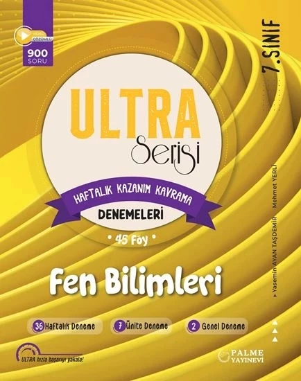 Palme Yayıncılık 7. Sınıf Ultra Fen Bilimleri 45 Föy Haftalık Kazanım Kavrama Denemeleri