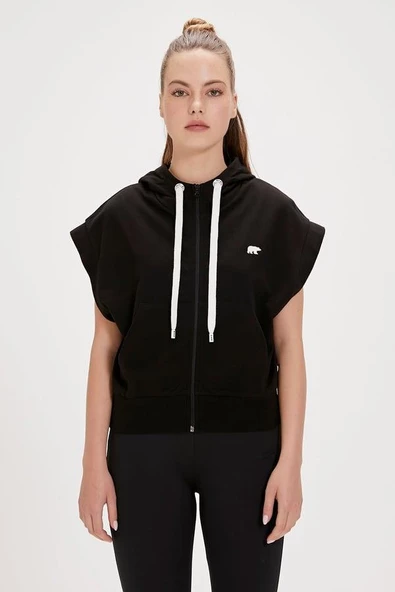 Bad Bear Kelly 24.03.12.002S Siyah Full-Zip Sweatshirt