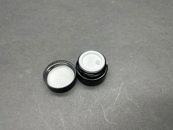 5 cc Cam Amber Krem Kavanozu  - Kapak İçi Contalı- Kahverengi Krem Kavanozu  x 10 Adet - 2