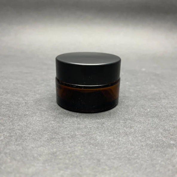 20 cc Cam Amber Krem Kavanozu  - Kapak İçi Contalı- 20ml Kahverengi Krem Kavanozu  x 10 Adet ürün görseli