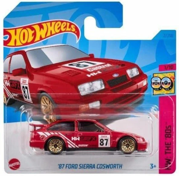 Hot Wheels 87 Ford Sierra Cosworth 1/10 2/250 Model Araba