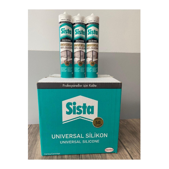 Sista Universal %100 Silikon Beyaz 280 ml 20'li Koli