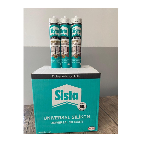 Sista Universal %100 Silikon Şeffaf 280 ml 20'li Koli