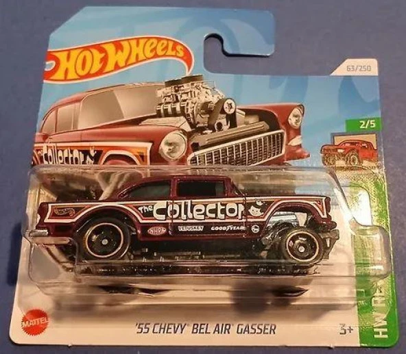 Hot Wheels 55 Chevy Bel Air Gasser 2/5 63/250 Model Araba