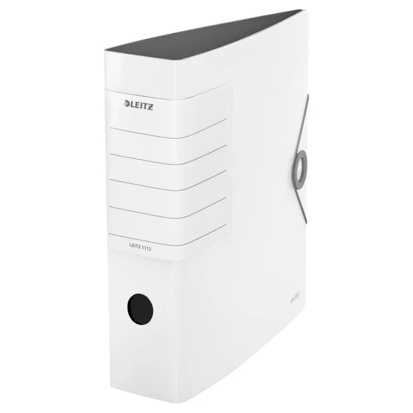 Leitz 1112 Solid Beyaz Lastikli Geniş Klasör - 2