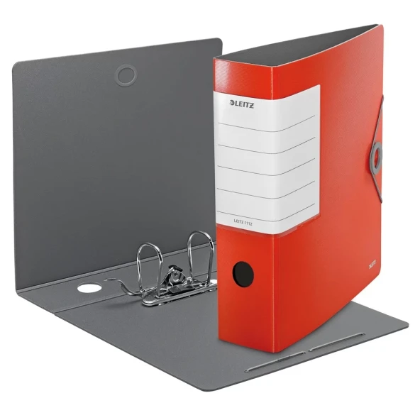 Leitz 1112 Solid Kırmızı Lastikli Geniş Klasör