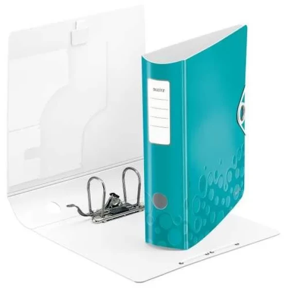 Leitz 1106 Active WOW Parlak Metalik Buz Mavisi Lüks Geniş Klasör