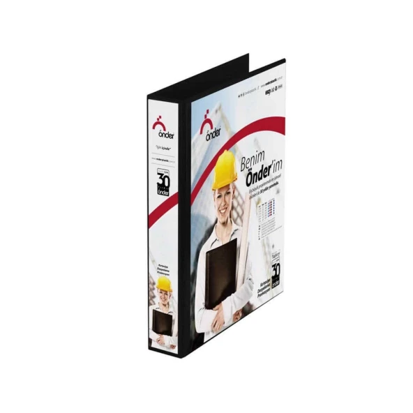 Önder Firma Kls A4 Sırt 3 cm 4D Mekanizma Siyah - 3