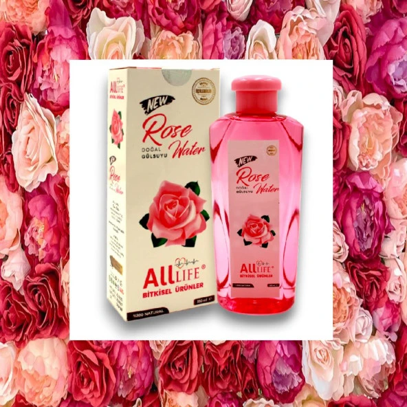 All Life Doğal Gül Suyu 350 ML İçilebilir