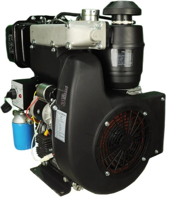 GoldMoto  GM292F-J1 Dizel Motor 22.4 Hp Marşlı Krank Mili Kamalı - Resim 2