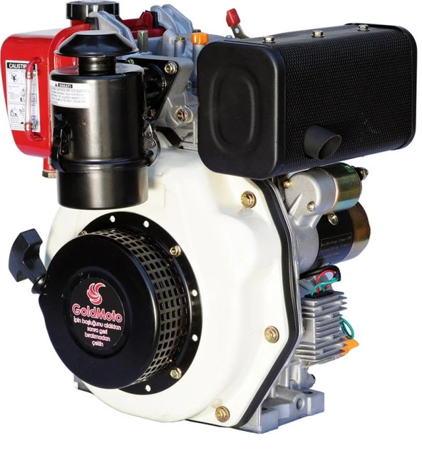 GoldMoto GM178FE-C Dizel Motor 7 Hp Marşlı Krank Mili Kamalı - Resim 2