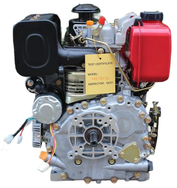 GoldMoto GM178FE-C Dizel Motor 7 Hp Marşlı Krank Mili Kamalı - Resim 3
