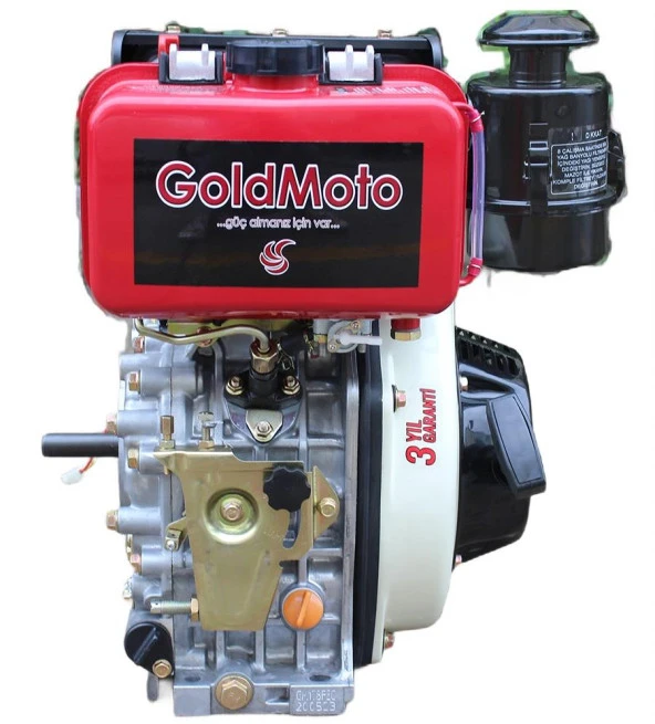 GoldMoto GM178FE-C Dizel Motor 7 Hp Marşlı Krank Mili Kamalı - Resim 4