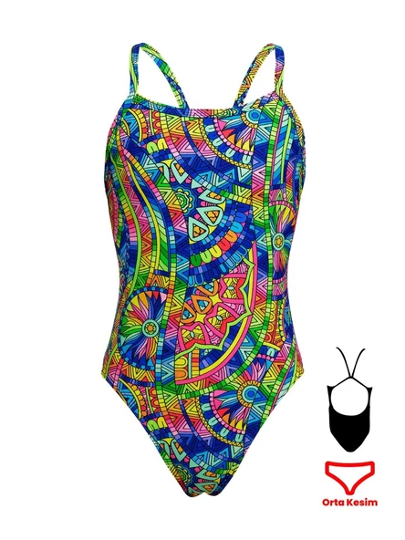 Funkita Spin Bottle Kız Çocuk Mayosu