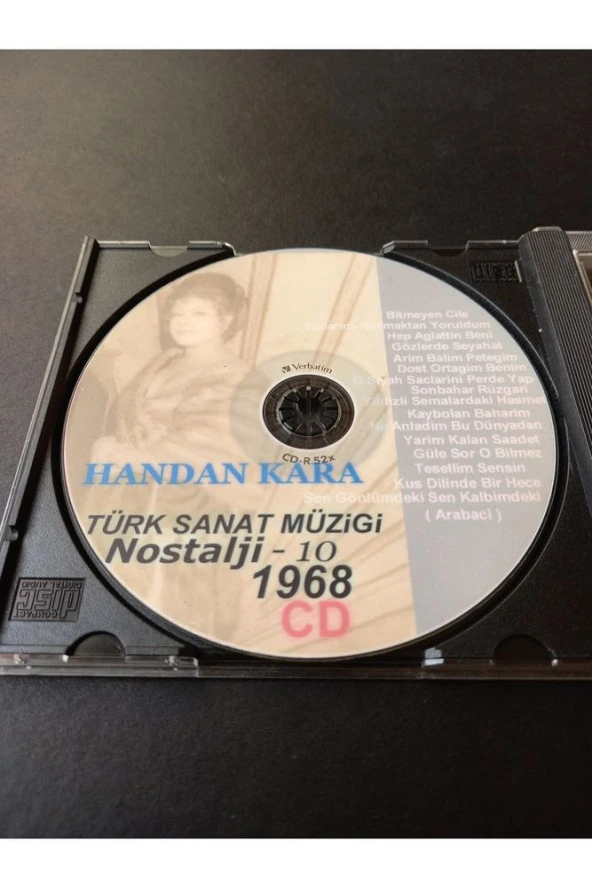 TÜRK SANAT MÜZİĞİ Handan kara Nostarji-10 (1968) CD - Resim 7