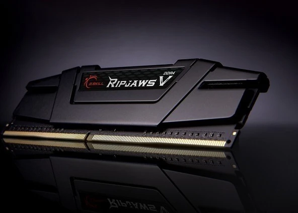 GSKILL RipjawsV 16GB (2X8) DDR4-4000Mhz CL18 Siyah 1.35V(F4-4000C18D-16GVK) - 4