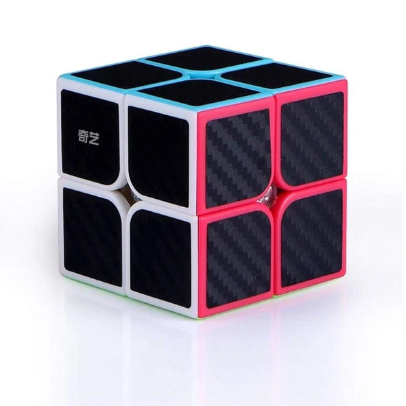 PROFESSIONAL 2X2 QY SPEED CUBE 2X2 CORBON FİBER CUBE VIP 2X2 ZEKA KÜPÜ 2X2 HIZ KÜPÜ 2X2 RUBİKS CUBE - Resim 6