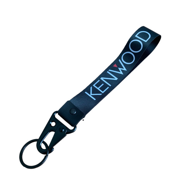 KENWOOD YAZILI ÇİFT TARAFLI NAYLON KUMAŞ ANAHTARLIK - 1