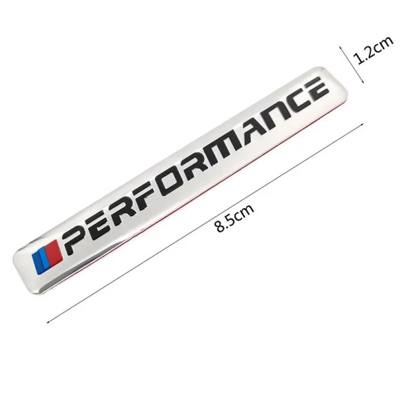 BMW PERFORMANCE LOGOLU 2 ADET ALÜMİNYUM STICKER - Resim 4