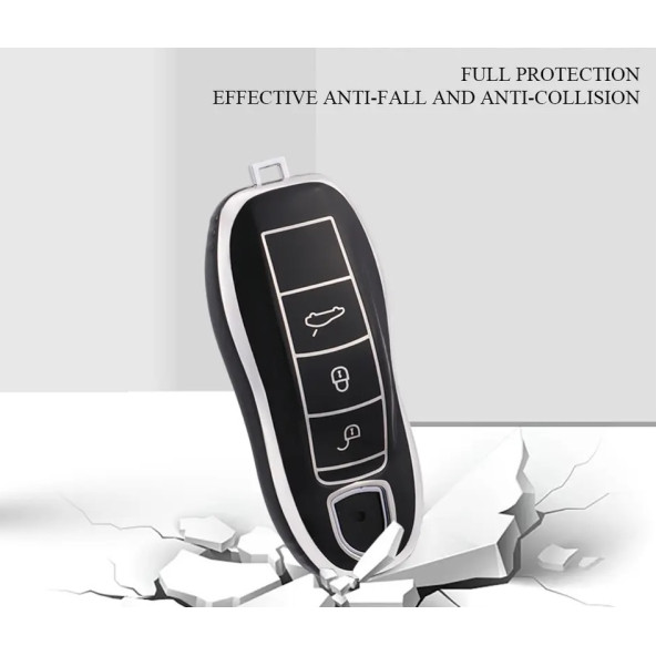 PORSCHE CAYENNE 911 MACAN PANAMERA CAYMAN BOXSTER TPU ANAHTAR KILIF - Resim 4