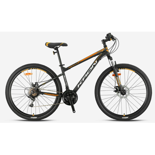 KRON VORTEX 4.0 26 JANT 21 VİTES MEKANİK DİSK FREN MAT SİYAH/GRİ-NEON TURUNCU