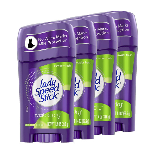 Lady Speed Stick Antiperspirant Invisible Dry 40 grPowder Fresh 4 Adet