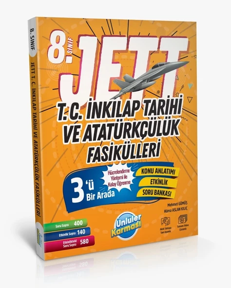 Ünlüler Karması 8. Sınıf Jett T.C İnkılap Tarihi ve Atatürkçülük Fasikülleri