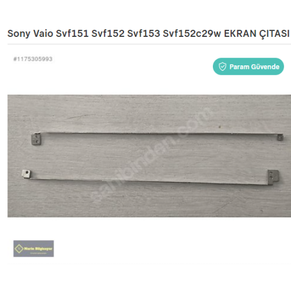 Sony Vaio Svf151 Svf152 Svf153 Svf152c29w EKRAN ÇITASI BRAKET