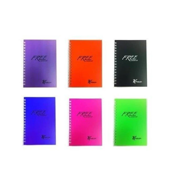 Keskin Color Bloknot Free Office Yan Spiralli A7 42 Yaprak Çizgili (48 Li Paket)