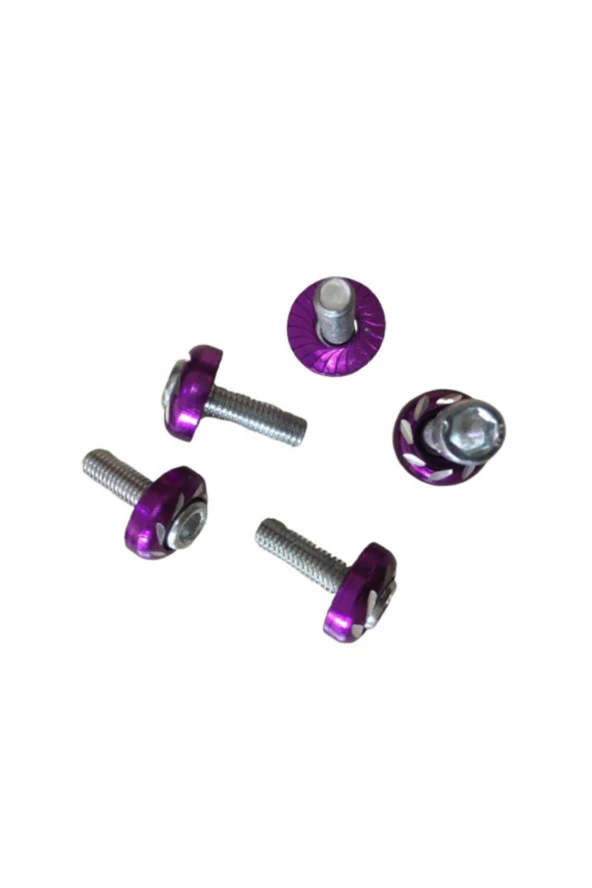 Motosiklet Renkli Kaporta Ve Siperlik Vidası 6 Mm 5 Ad - 3