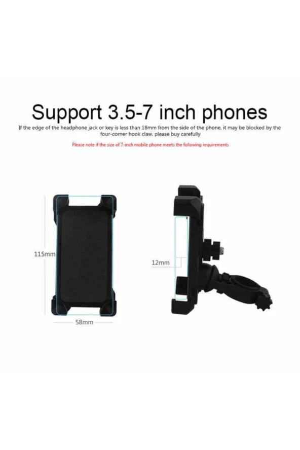 Bisiklet Telefon Tutucu Gidon Direksiyon Bağlantılı - 3