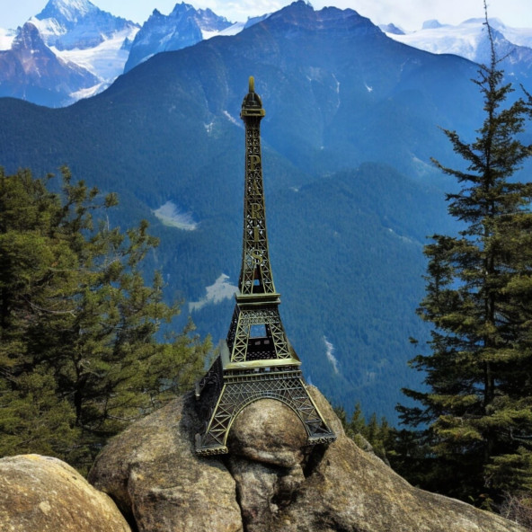 Eyfel Kulesi Metal Dekoratif Eyfel Kulesi 32 Cm - 3