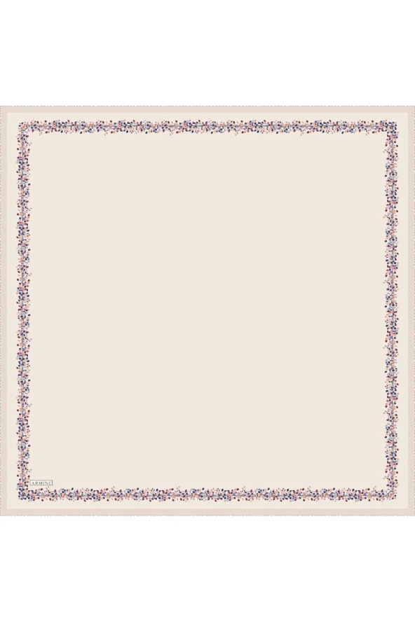 90 X 90 İpek Eşarp - 8765dS-30 - Sura - 1