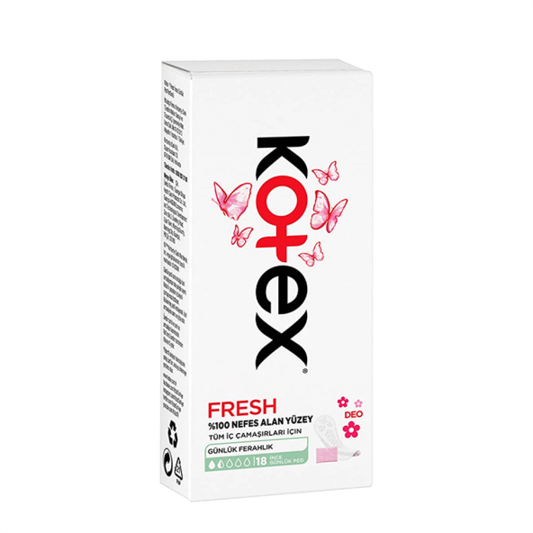 Kotex Günlük Fresh İnce Ped 18'li 4 Paket