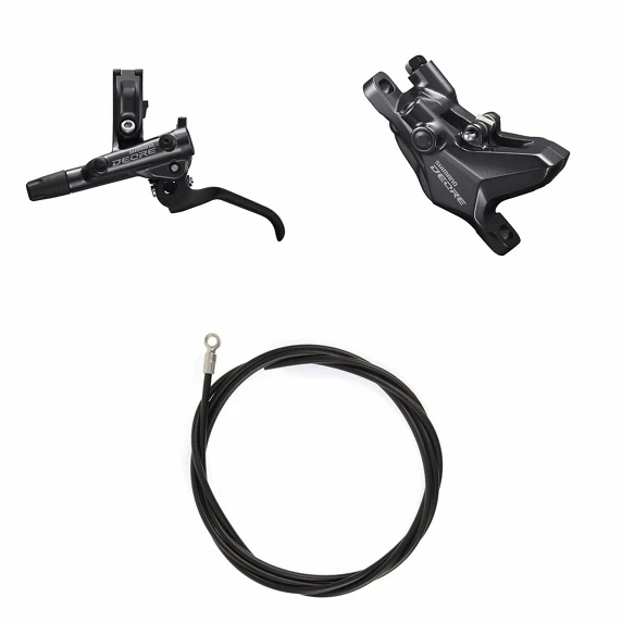 SHIMANO DEORE Fren (Kit) BRM6100KTBLM6100 Sol / ön Kanatsız reçine Direk monte maşa için adaptörsüz 1000 (siyah)